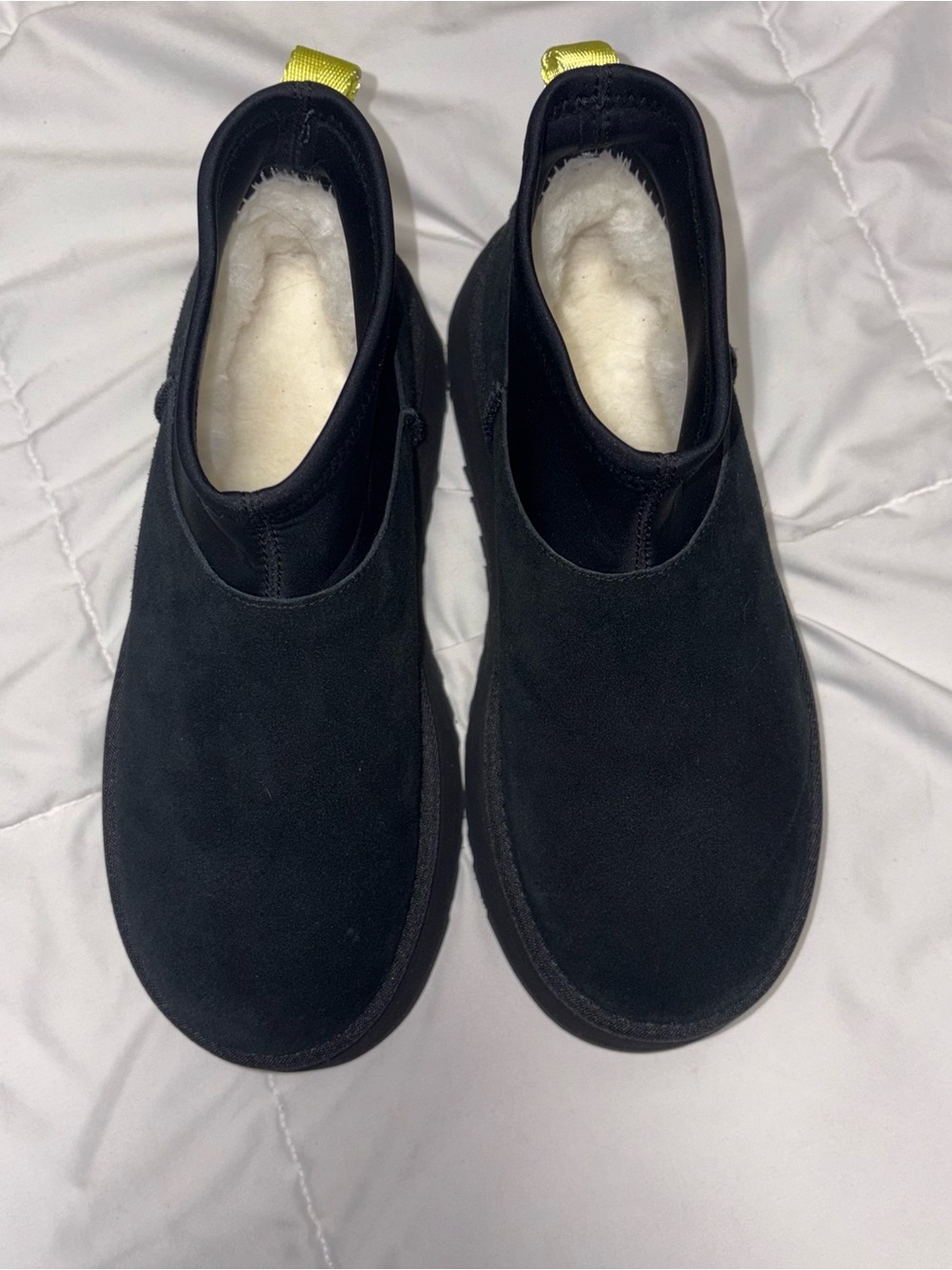 New! UGG Classic Mini Dipper Boots Size 7 Black Suede - Picture 6 of 11